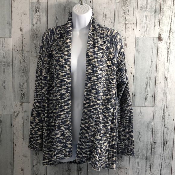 Casual Express Open Front Crochet Cardigan NWT Large - Picture 1 of 10